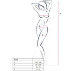 PASSION - WOMAN BS024 WEISSER BODYSTOCKING, EINE GRÖSSE - Vanelion Paradise