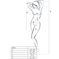 PASSION - WOMAN BS026 SCHWARZER KLEIDERSTIL BODYSTOCKING, EINE GRÖSSE - Vanelion Paradise