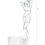 PASSION - WOMAN BS031 WEISSER BODYSTOCKING, EINE GRÖSSE - Vanelion Paradise