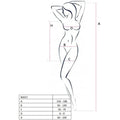 PASSION - WOMAN BS027 SCHWARZES KLEIDERBodystocking, Einheitsgröße - Vanelion Paradise