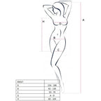 PASSION - WOMAN BS027 SCHWARZES KLEIDERBodystocking, Einheitsgröße - Vanelion Paradise