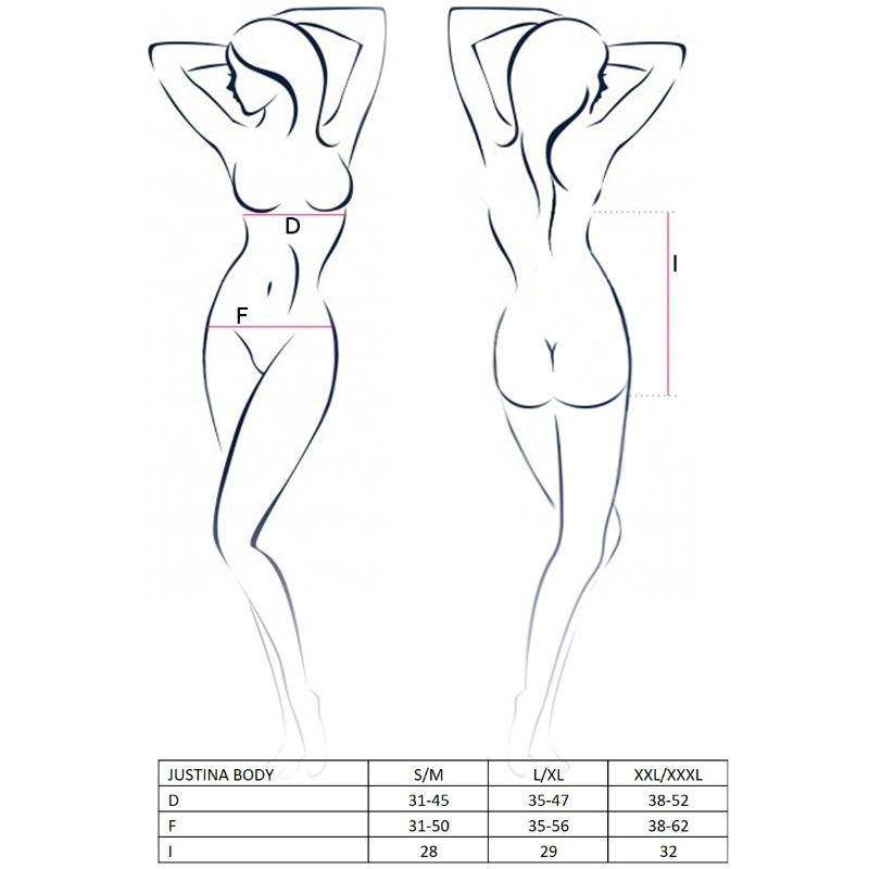 PASSION - WOMAN JUSTINA TEDDY SCHWARZ GRÖSSE L/XL - Vanelion Paradise