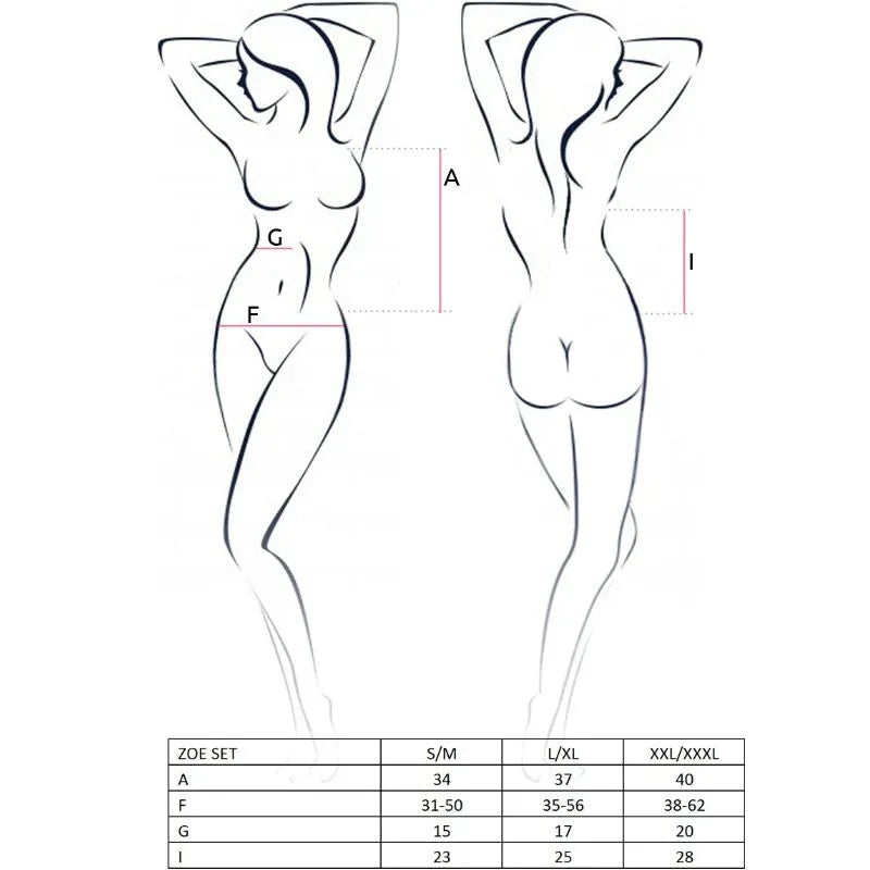 PASSION - WOMAN ZOE SET GRÖSSE S/M - Vanelion Paradise