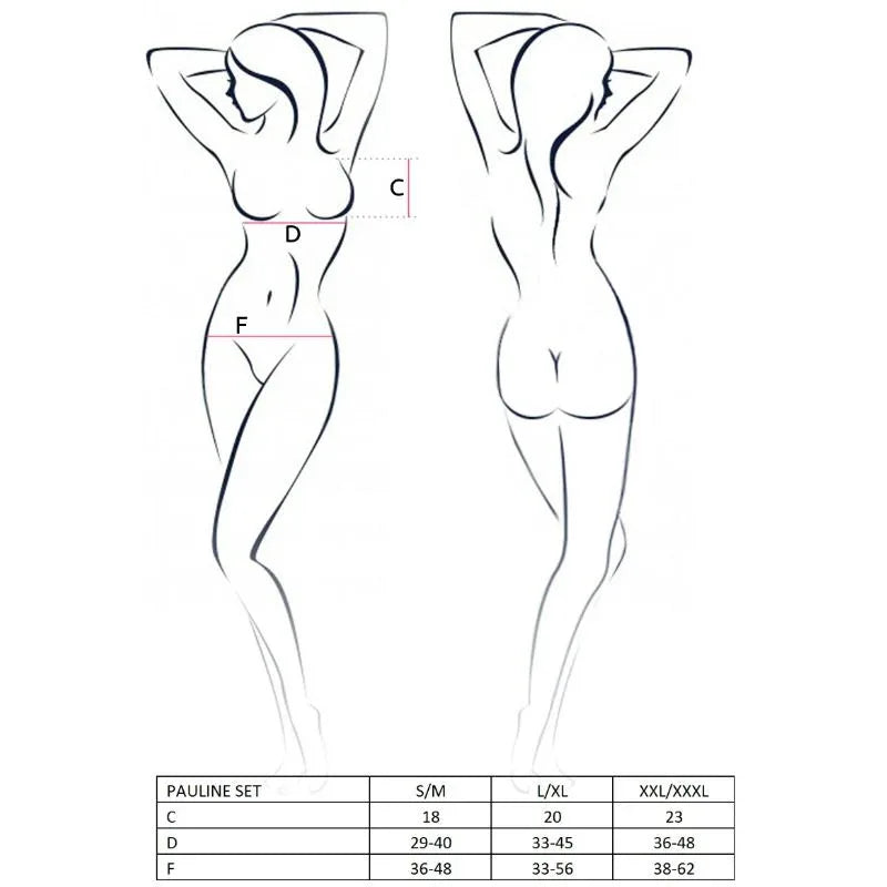 PASSION - WOMAN PAULINE SET 3-TEILIG GRÖSSE S/M - Vanelion Paradise