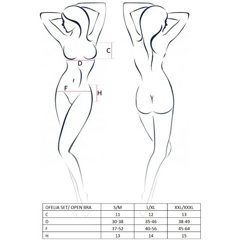 PASSION - WOMAN OFELIA SET GRÖSSE S/M - Vanelion Paradise