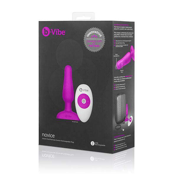 B-VIBE - NOVICE ANAL-STECKER MIT FERNBEDIENUNG FUCHSIA - Vanelion Paradise