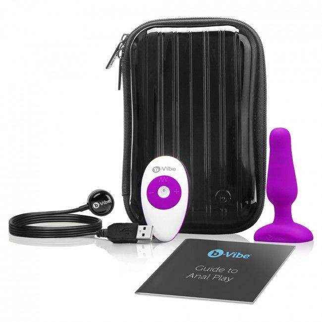 B-VIBE - NOVICE ANAL-STECKER MIT FERNBEDIENUNG FUCHSIA - Vanelion Paradise