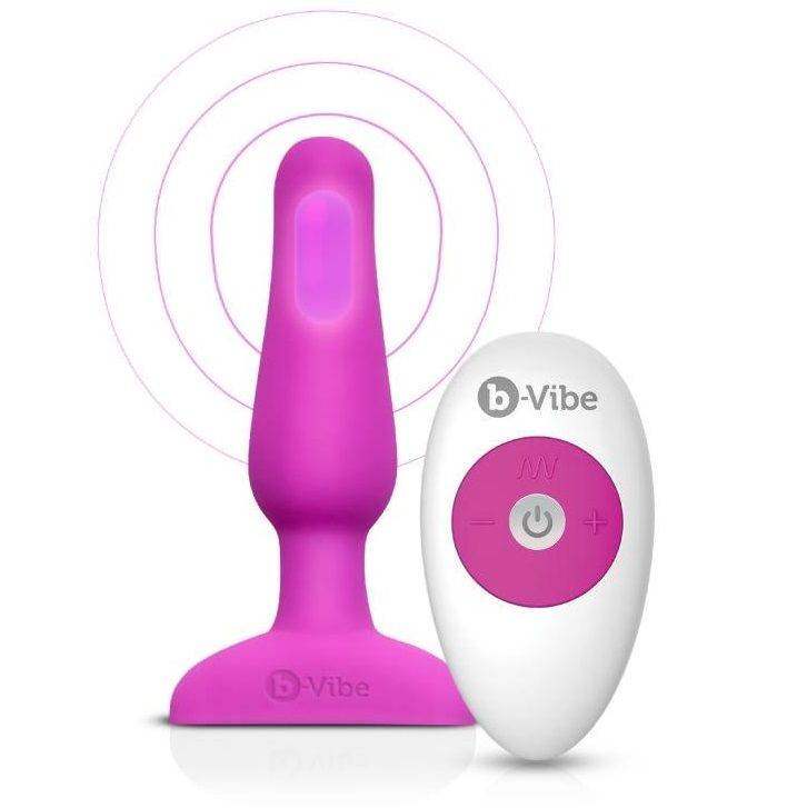 B-VIBE - NOVICE ANAL-STECKER MIT FERNBEDIENUNG FUCHSIA - Vanelion Paradise