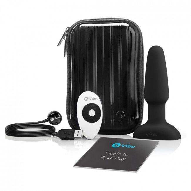 B-VIBE - RIMMING FERNBEDIENUNG ANAL PLUG 2 SCHWARZ - Vanelion Paradise