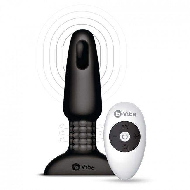 B-VIBE - RIMMING FERNBEDIENUNG ANAL PLUG 2 SCHWARZ - Vanelion Paradise