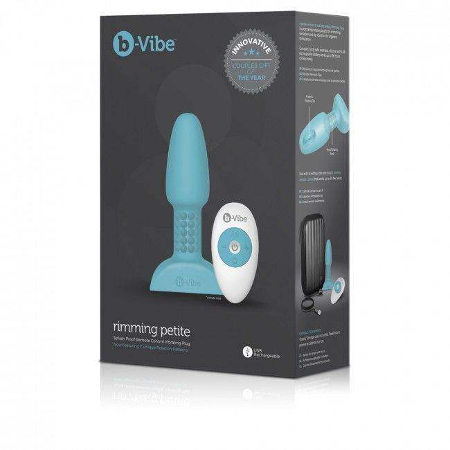 B-VIBE - RIMMING ANALPLUG MIT FERNBEDIENUNG, PETITE TEAL - Vanelion Paradise