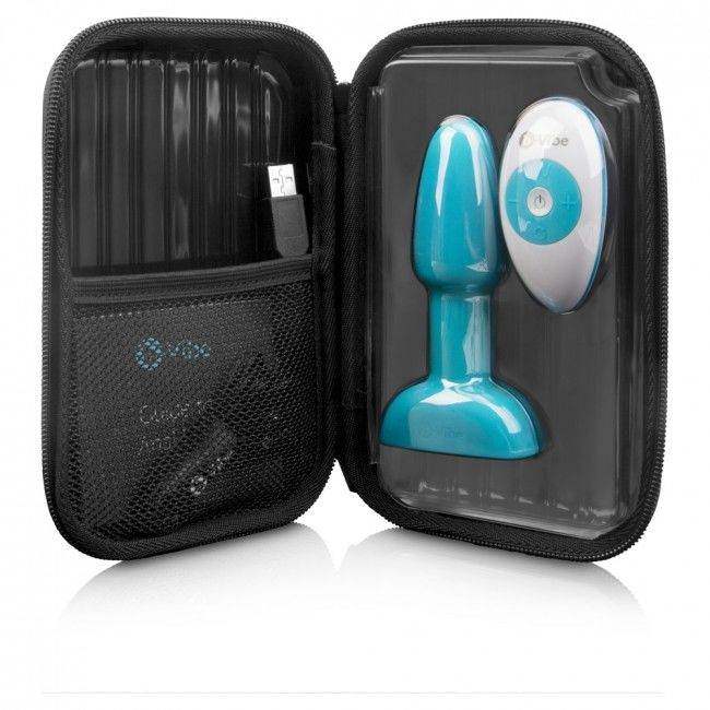 B-VIBE - RIMMING ANALPLUG MIT FERNBEDIENUNG, PETITE TEAL - Vanelion Paradise