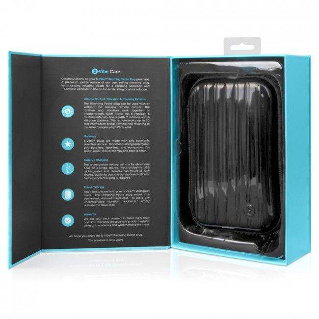 B-VIBE - RIMMING ANALPLUG MIT FERNBEDIENUNG, PETITE TEAL - Vanelion Paradise