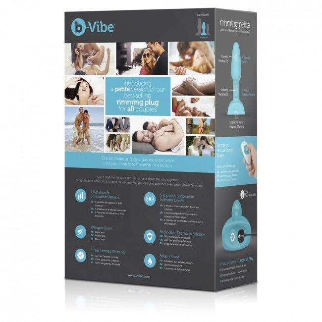 B-VIBE - RIMMING ANALPLUG MIT FERNBEDIENUNG, PETITE TEAL - Vanelion Paradise