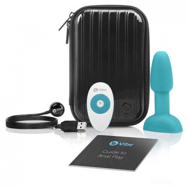 B-VIBE - RIMMING ANALPLUG MIT FERNBEDIENUNG, PETITE TEAL - Vanelion Paradise