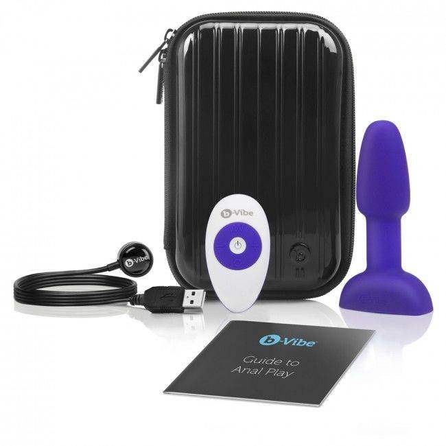 B-VIBE - RIMMING ANALPLUG MIT FERNBEDIENUNG PETITE FLIEDER - Vanelion Paradise