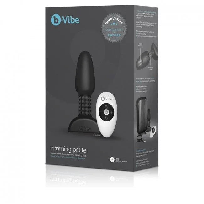 B-VIBE - RIMMING ANALPLUG MIT FERNBEDIENUNG PETITE SCHWARZ - Vanelion Paradise