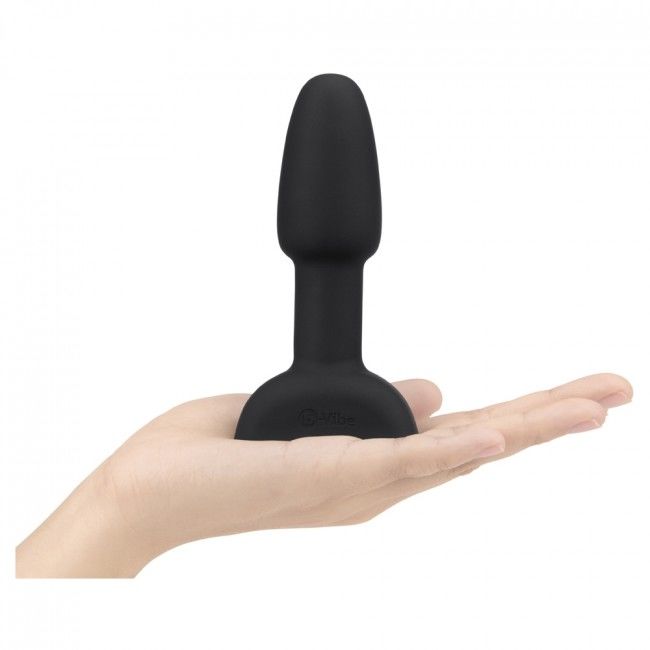 B-VIBE - RIMMING ANALPLUG MIT FERNBEDIENUNG PETITE SCHWARZ