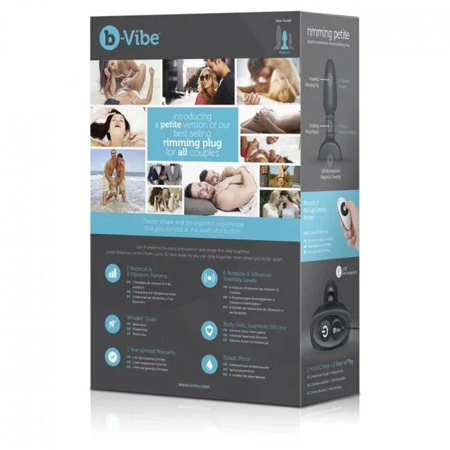 B-VIBE - RIMMING ANALPLUG MIT FERNBEDIENUNG PETITE SCHWARZ - Vanelion Paradise