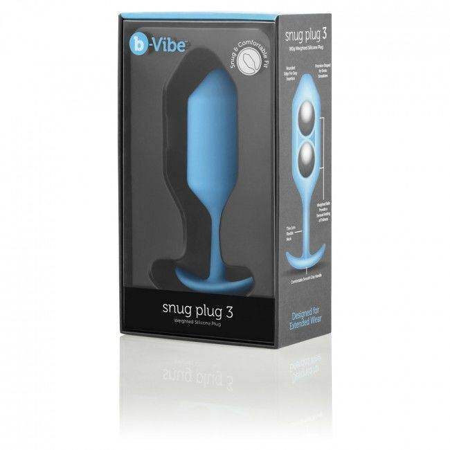 B-VIBE - SNUG ANAL PLUG 3 HIMMELBLAU - Vanelion Paradise