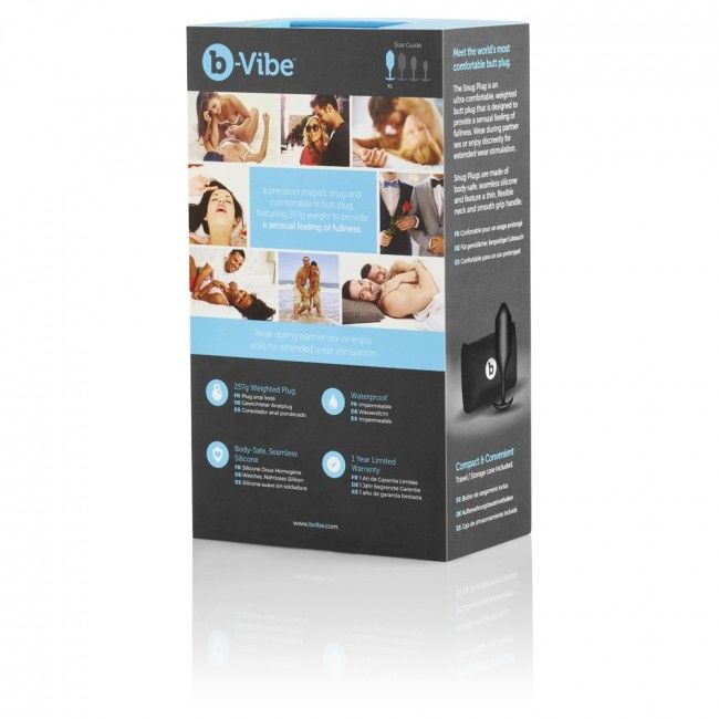 B-VIBE - SNUG ANAL PLUG 4 SCHWARZ