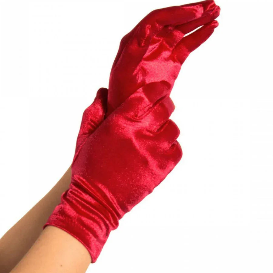 LEG AVENUE - SATIN-HANDSCHUHE ROT - Vanelion Paradise