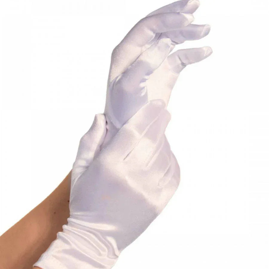 LEG AVENUE - SATIN-HANDSCHUHE WEISS - Vanelion Paradise