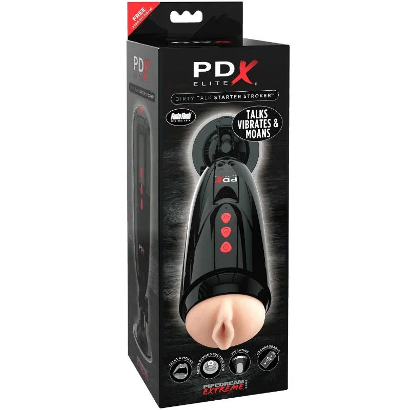 PDX ELITE - DIRTY TALK STARTER STROKER - Vanelion Paradise