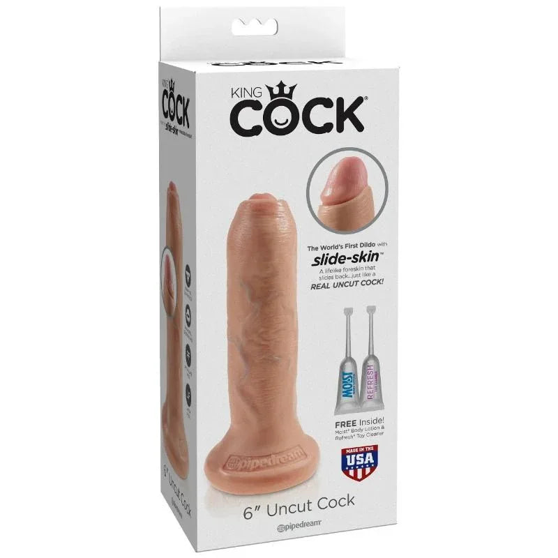KING COCK - REALISTISCHER DILDO UNGESCHNITTENES FLEISCH 15 CM - Vanelion Paradise
