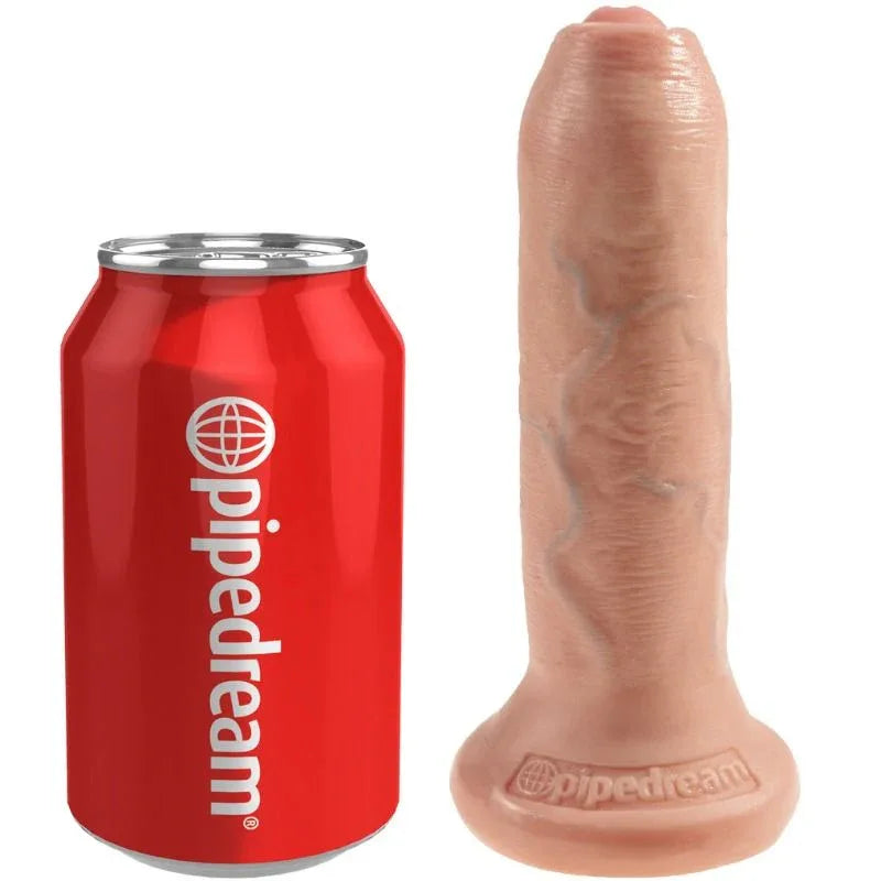KING COCK - REALISTISCHER DILDO UNGESCHNITTENES FLEISCH 15 CM - Vanelion Paradise
