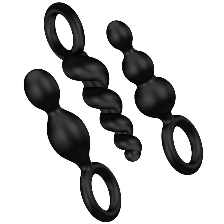 SATISFYER - ANALPLUGS SET 3 ST SCHWARZ - Vanelion Paradise