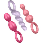 SATISFYER - ANALPLUGS SET 3 ST TRICOLOR - Vanelion Paradise