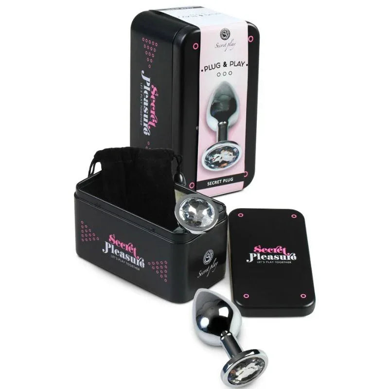 SECRETPLAY - ANALPLUG AUS TRANSPARENTEM ALUMINIUM, 8 CM - Vanelion Paradise