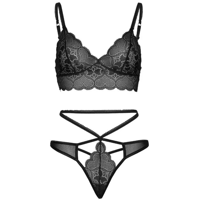 LEG AVENUE - 2-TEILIGES SET STRAPPY CUT G STRING S/M - Vanelion Paradise