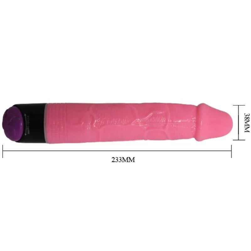 BAILE - BUNTER SEX REALISTISCHER VIBRATOR ROSA 23 CM - Vanelion Paradise