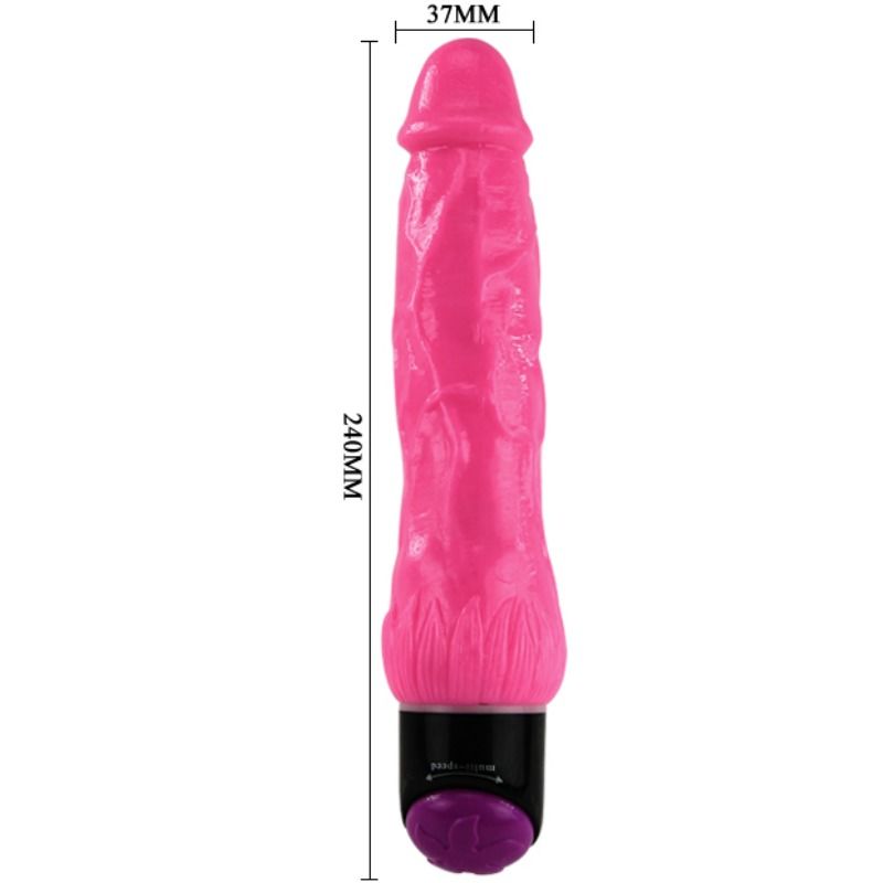 BAILE - BUNTER SEX REALISTISCHER VIBRATOR ROSA 24 CM