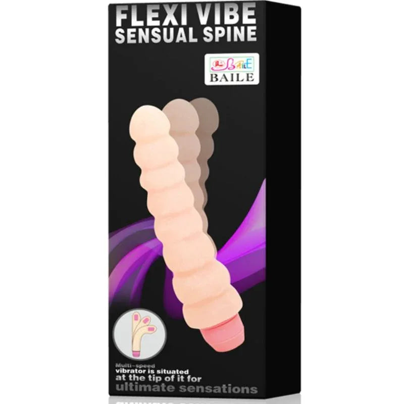 BAILE - FLEXI VIBE SENSUAL SPINE FLEXIBLER VIBRATOR 19 CM - Vanelion Paradise