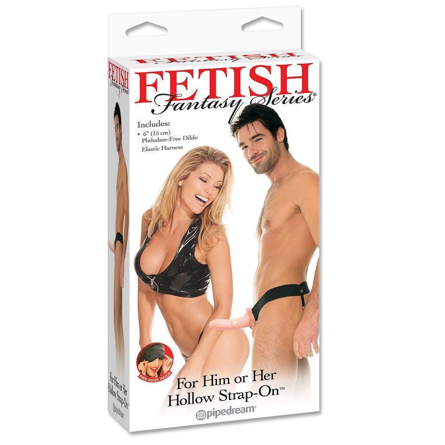 FETISH FANTASY SERIES - FLESH VERSTELLBARES HOHLGESCHIRR STRAP ON 15 CM