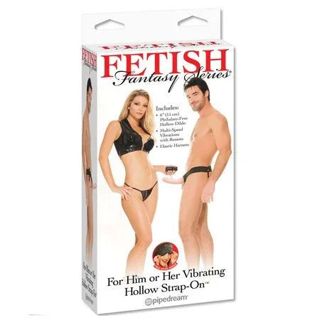 FETISH FANTASY SERIES - HOHLVIBRATOR-GURT FÜR SIE UND IHN, NATÜRLICH, 14 CM - Vanelion Paradise