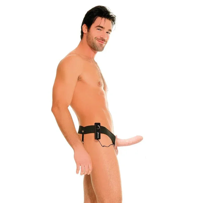 FETISH FANTASY SERIES - HOHLVIBRATOR-GURT FÜR SIE UND IHN, NATÜRLICH, 14 CM - Vanelion Paradise