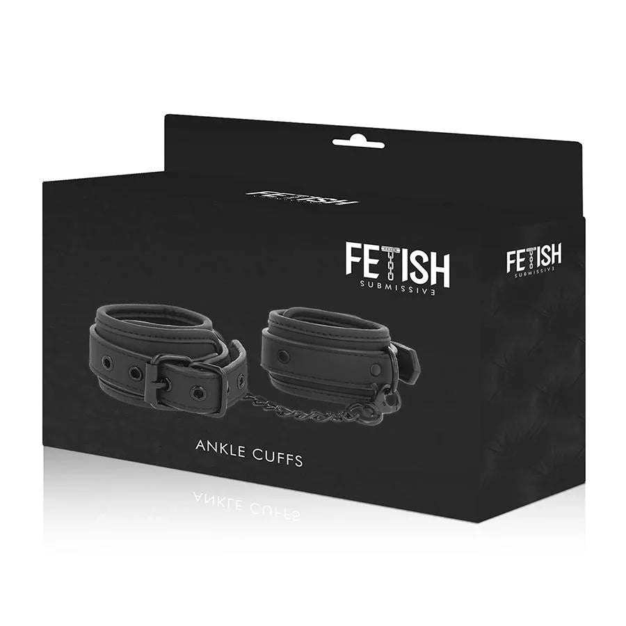 FETISH SUBMISSIVE - KNÖCHELSTÜTZE AUS VEGANEM LEDER MIT NEOPREN-FUTTER - Vanelion Paradise