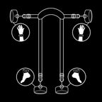 FETISH SUBMISSIVE Master-Position Set – veganes Leder & 4 Neopren-Fesseln - Vanelion Paradise