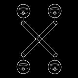 FETISH SUBMISSIVE - HANDSCHELLENVERBINDUNG AUS VEGANEM LEDER - Vanelion Paradise