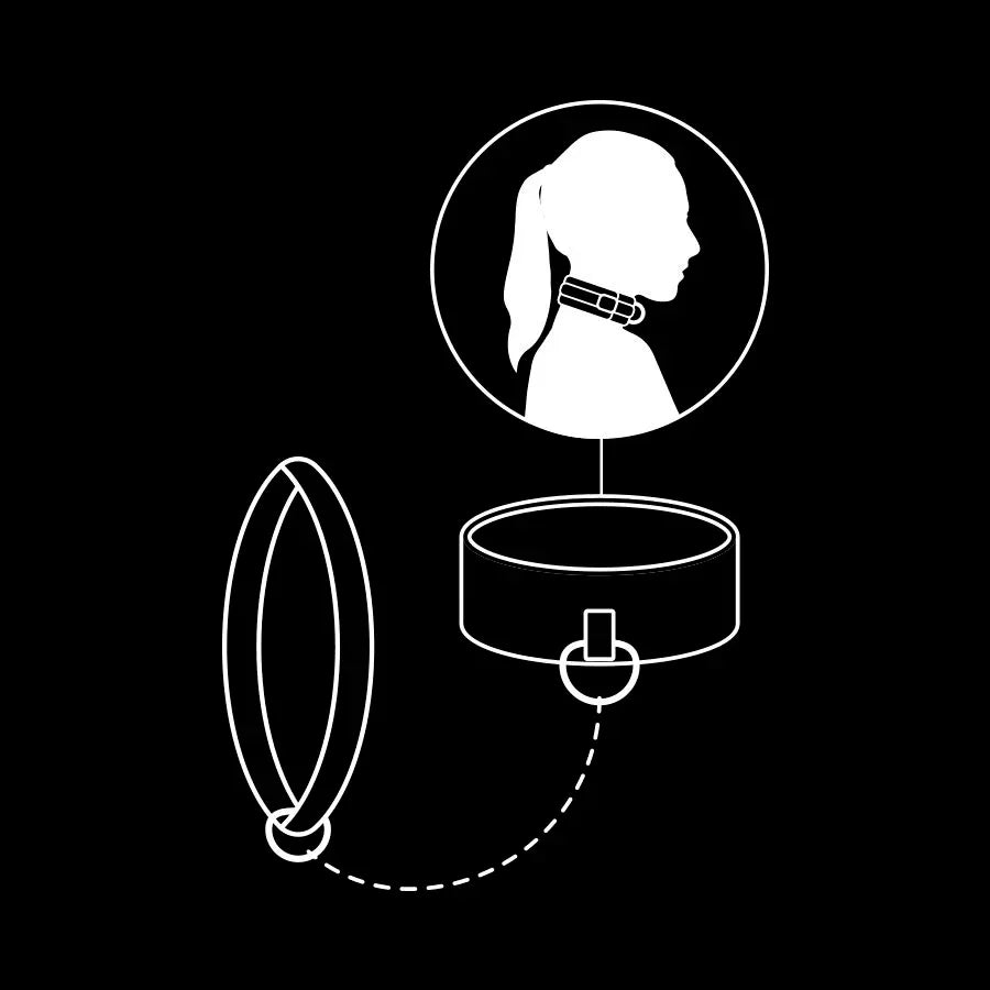 FETISH SUBMISSIVE - KETTENHALSKETTE MIT NEOPREN-FUTTER - Vanelion Paradise