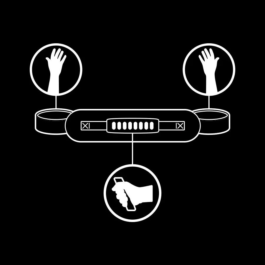 FETISH SUBMISSIVE – Handschellen vegan, Neopren-Futter & Griff (nickelfrei) - Vanelion Paradise