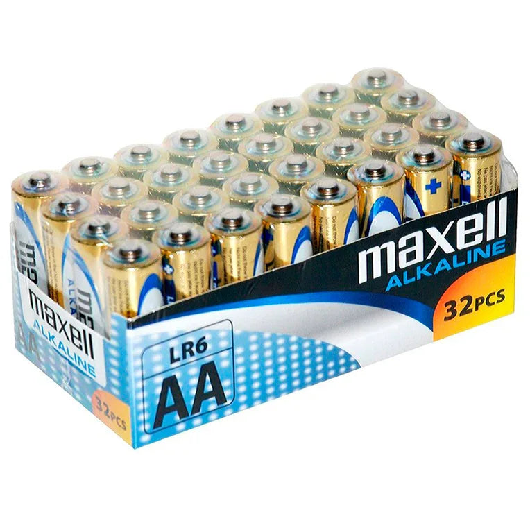 MAXELL - BATTERIE ALCALINA AA LR6 PACK*32 UDS - Vanelion Paradise