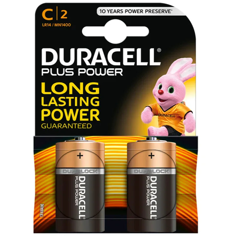 DURACELL - PLUS POWER BATTERIE C LR14 2 EINHEITEN - Vanelion Paradise