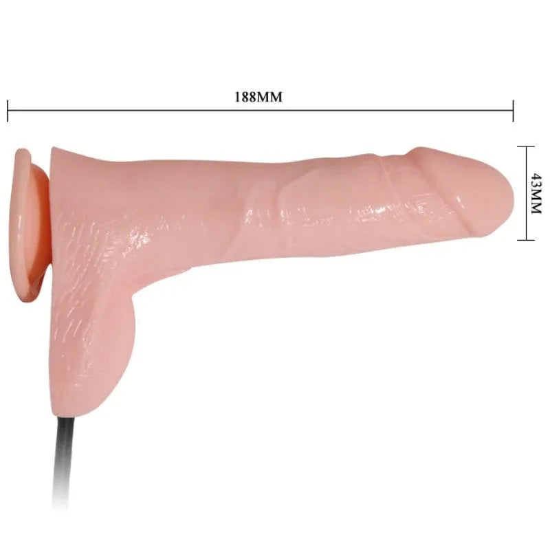 BAILE - REALISTISCHER VIBRIERENDER UND AUFBLASBARER DILDO 18.8 CM - Vanelion Paradise