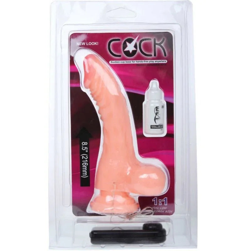BAILE – Realistischer Dildo mit Vibration & Saugnapf (21,6 cm) - Vanelion Paradise