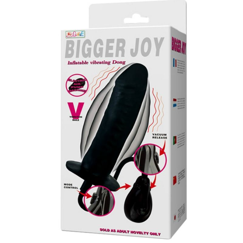 BAILE - BIGGER JOY AUFBLASBARER DILDO MIT VIBRATION 16 CM